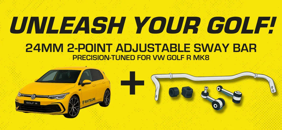 Discover Sharper Handling: Whiteline’s Rear Anti-Roll Bar & Suspension Upgrades for the MK8 Golf R