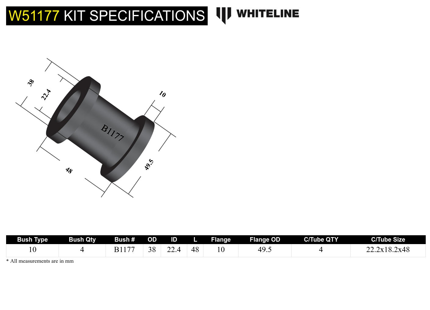 Control arm - upper bushing