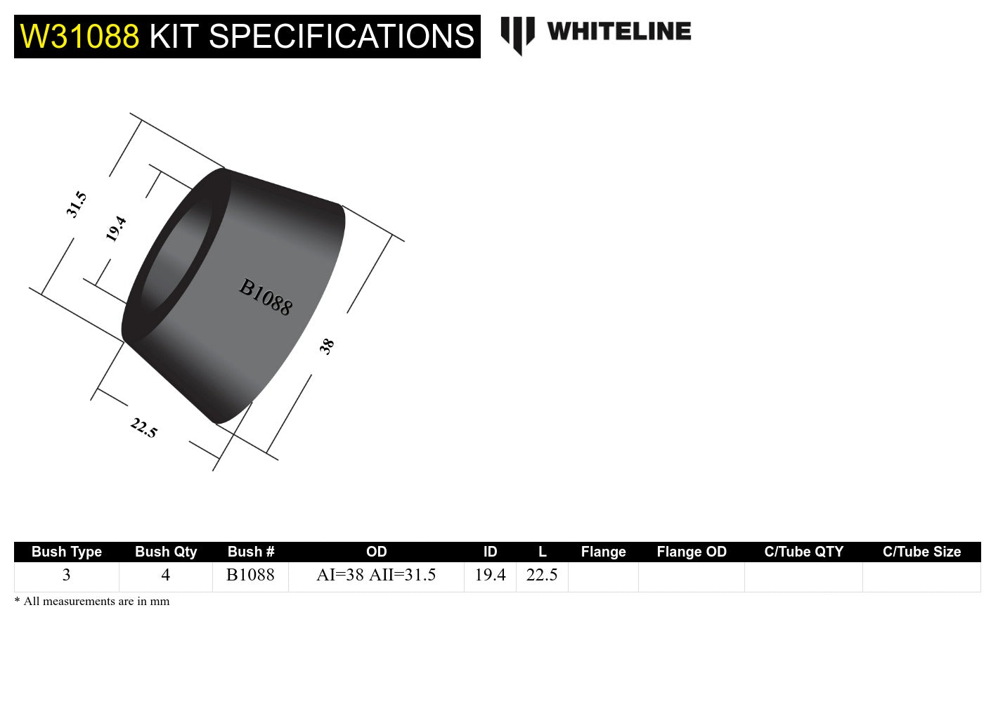 Anti-Roll bar - link bushing