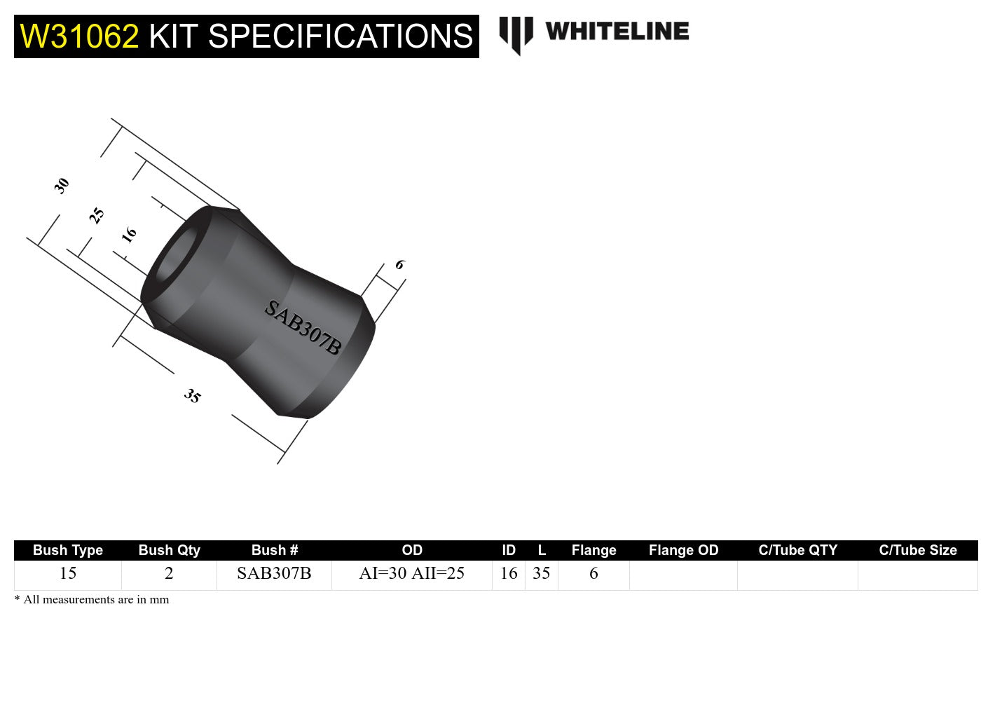 Shock absorber - bushing
