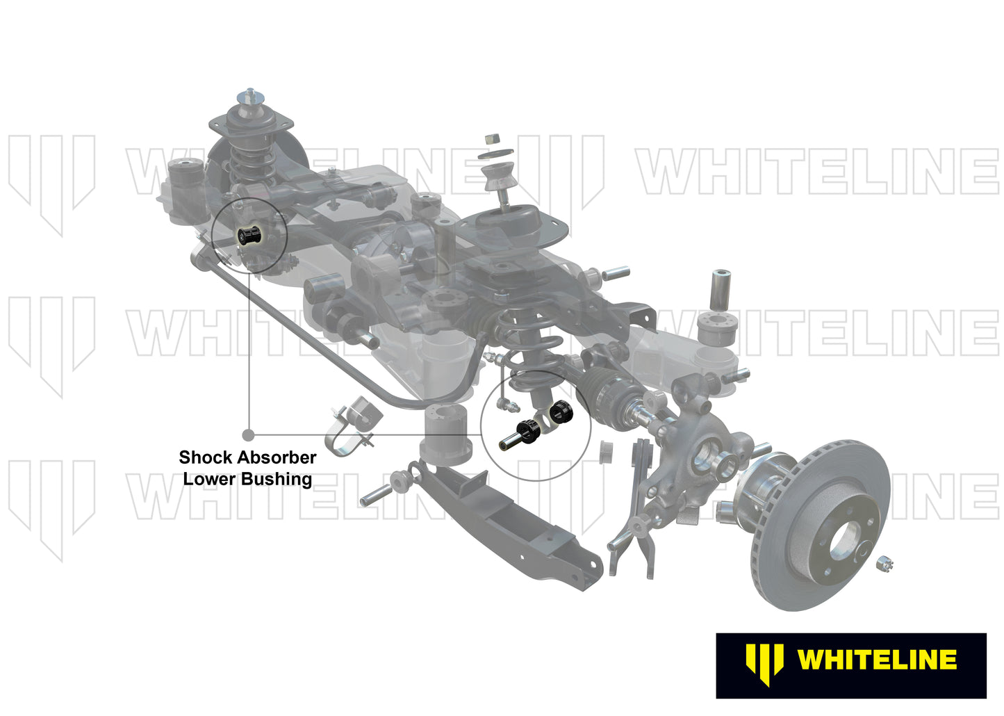 Shock absorber - lower bushing