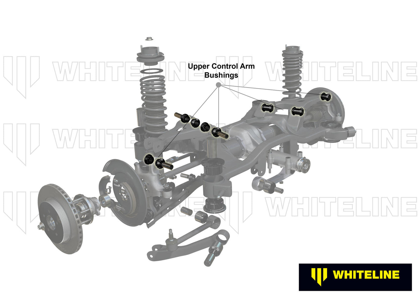 Fixed Camber Kit Rear Control arm - upper rear inner and outer bushing - Nissan
