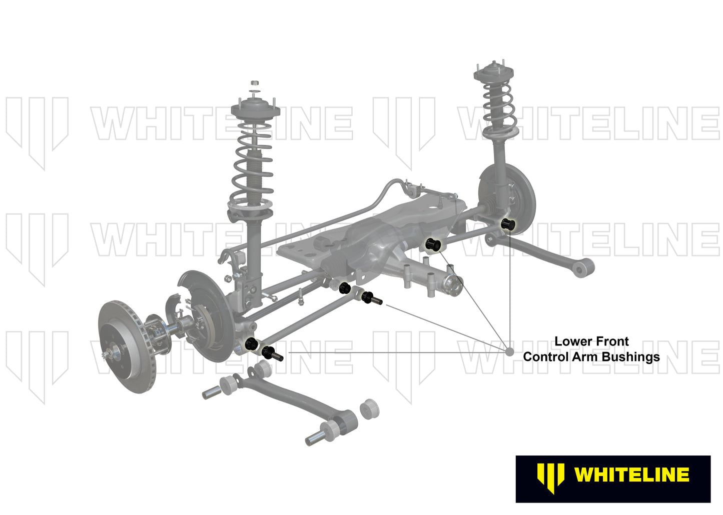 Control arm - inner and outer bushing