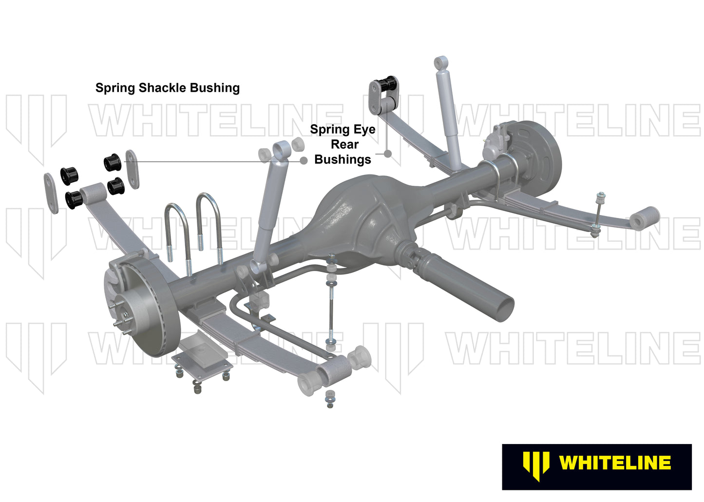 Spring - eye front and shackle bushing