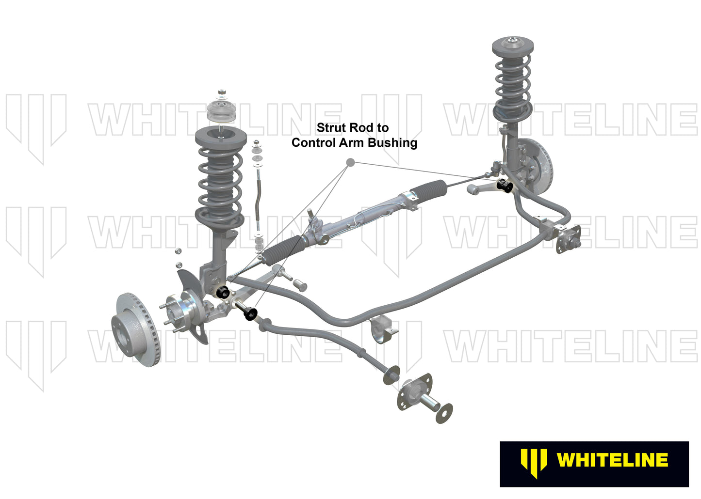 Strut rod - to control arm bushing