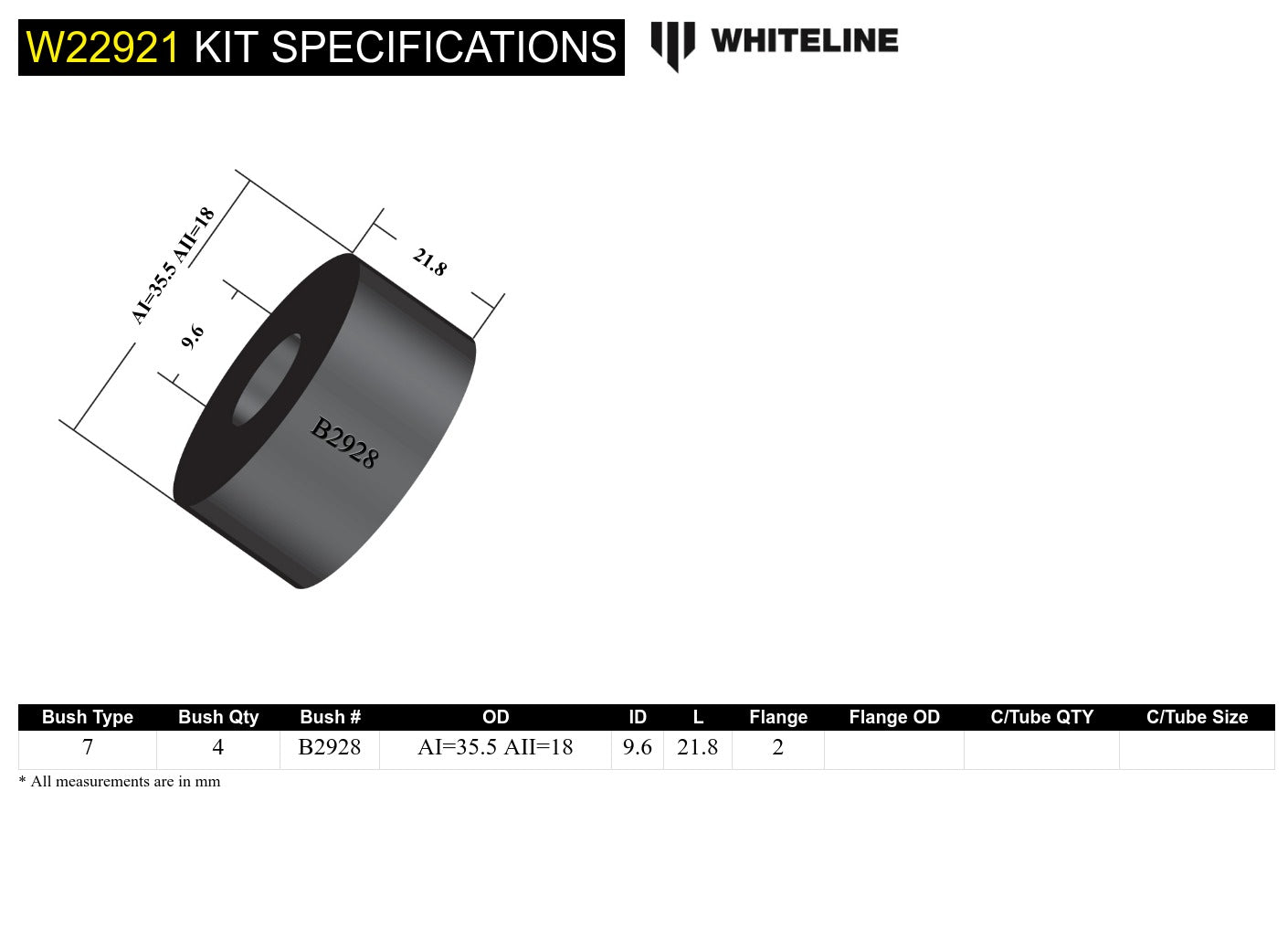 Anti-Roll bar - link upper bushing