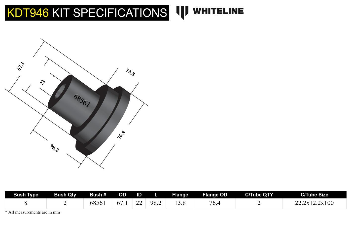 Rear Beam axle - front bushing