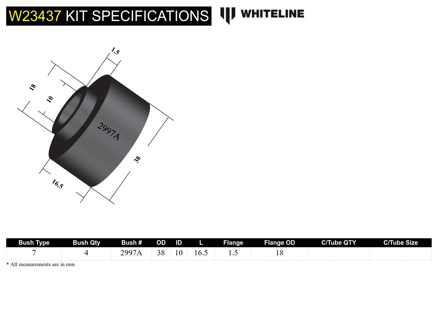 Anti-Roll bar - link upper bushing