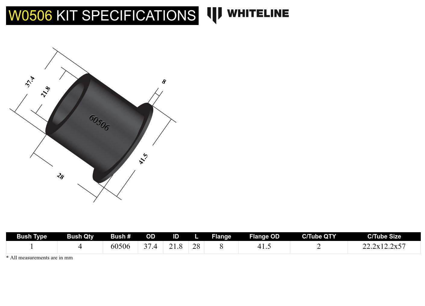 Control arm - lower inner front bushing