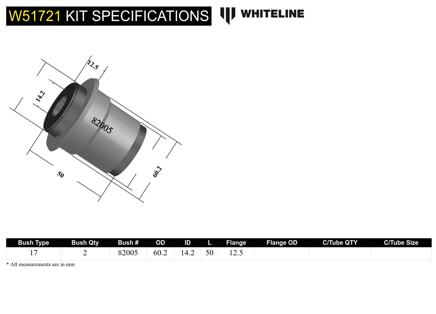 Control arm - lower inner rear bushing