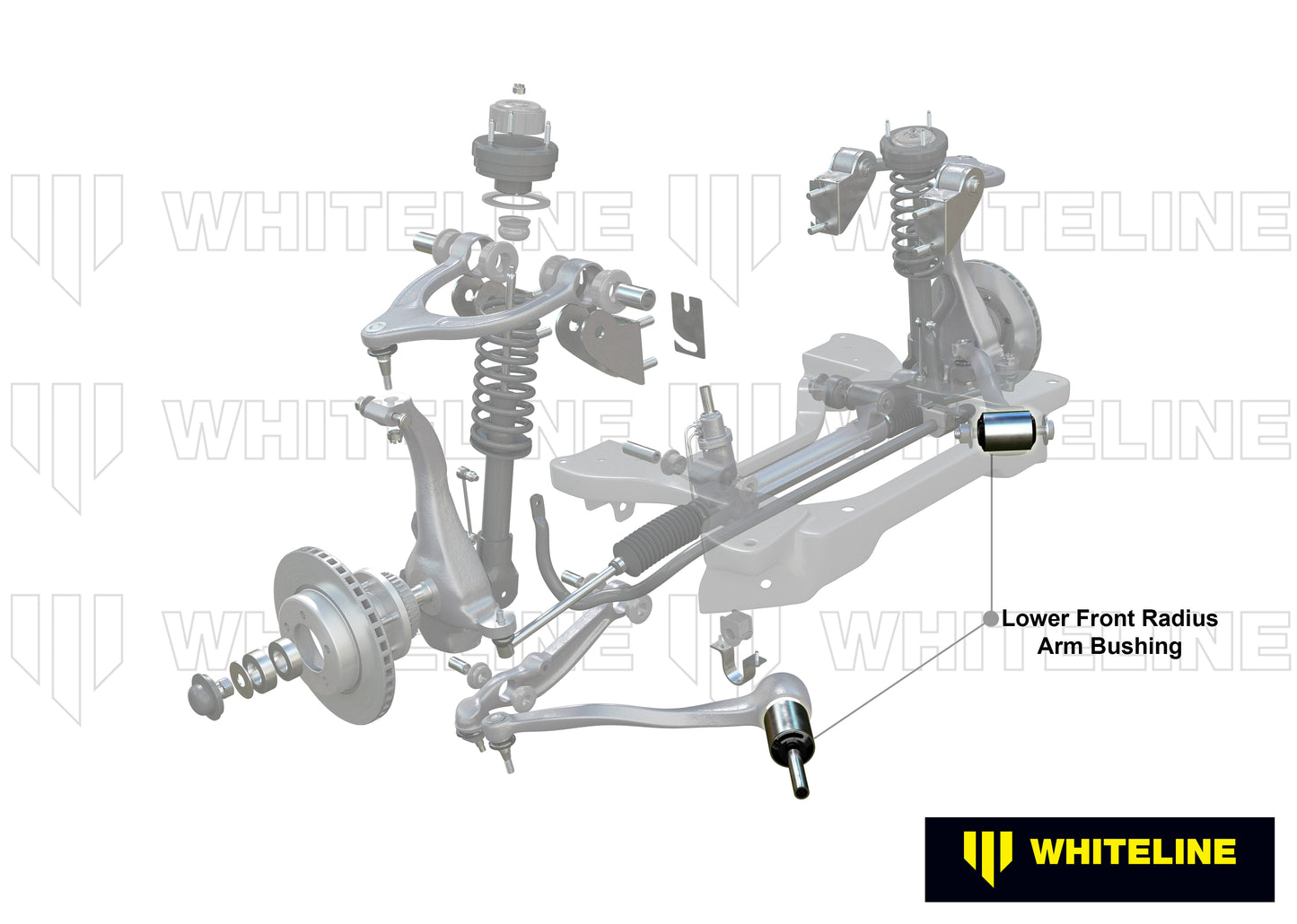 Radius arm - lower bushing