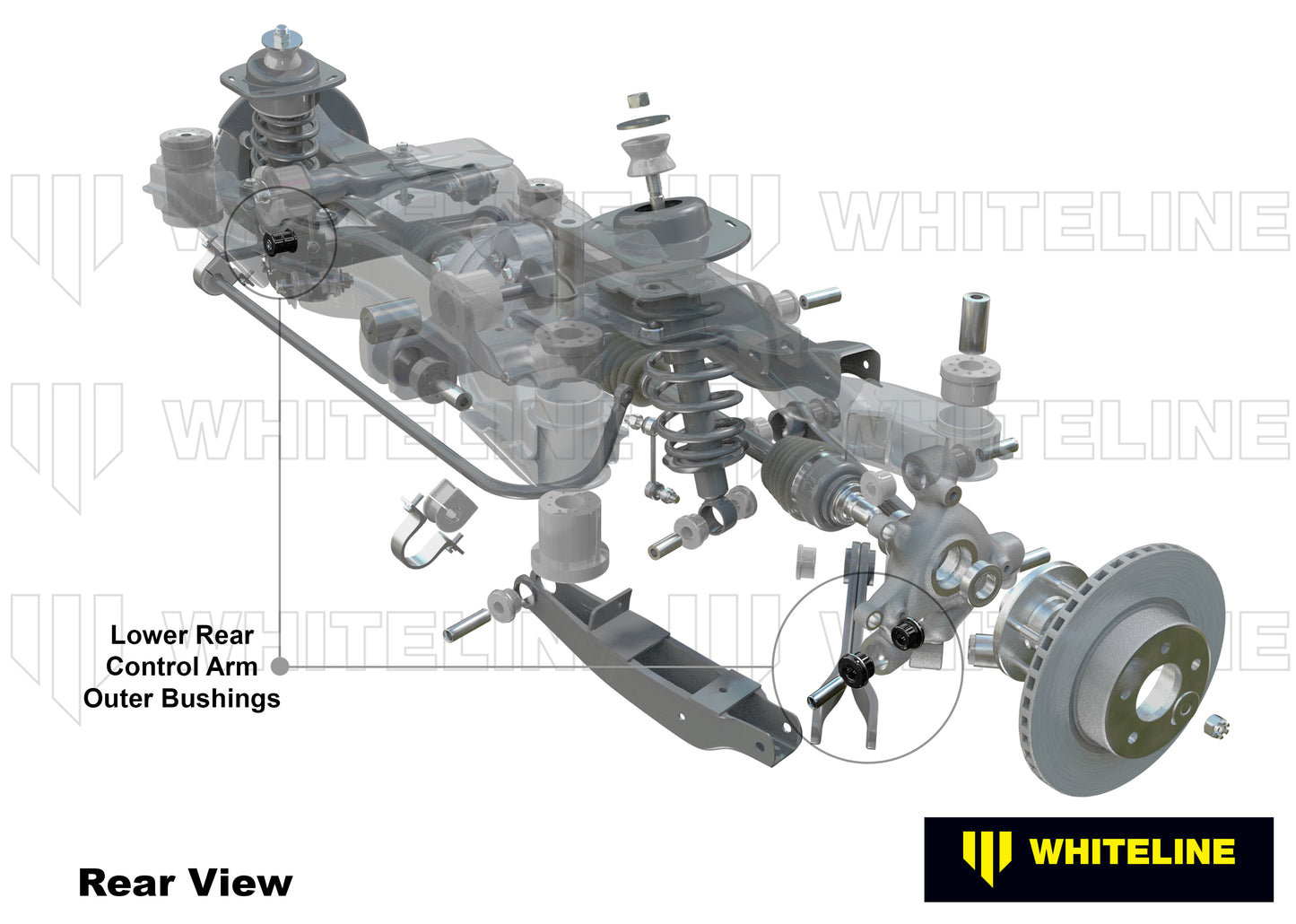 Control arm - lower rear outer bushing