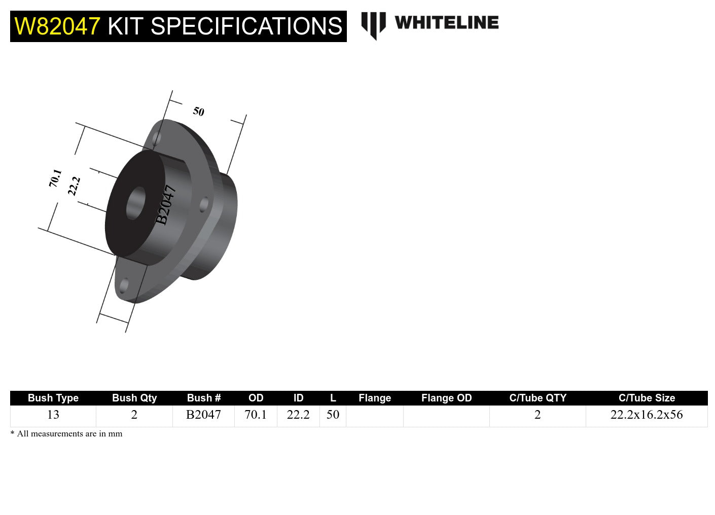 Strut rod - to chassis bushing