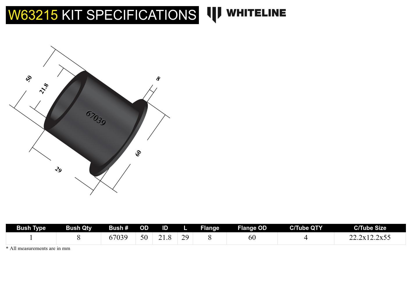 Trailing arm - upper bushing