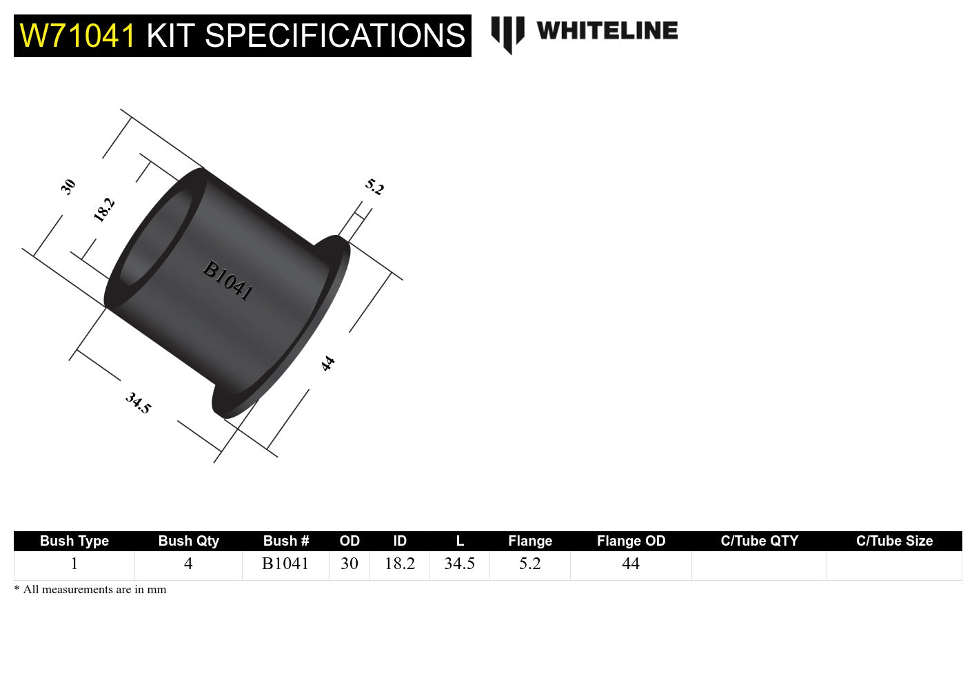 Spring - eye front and rear bushing