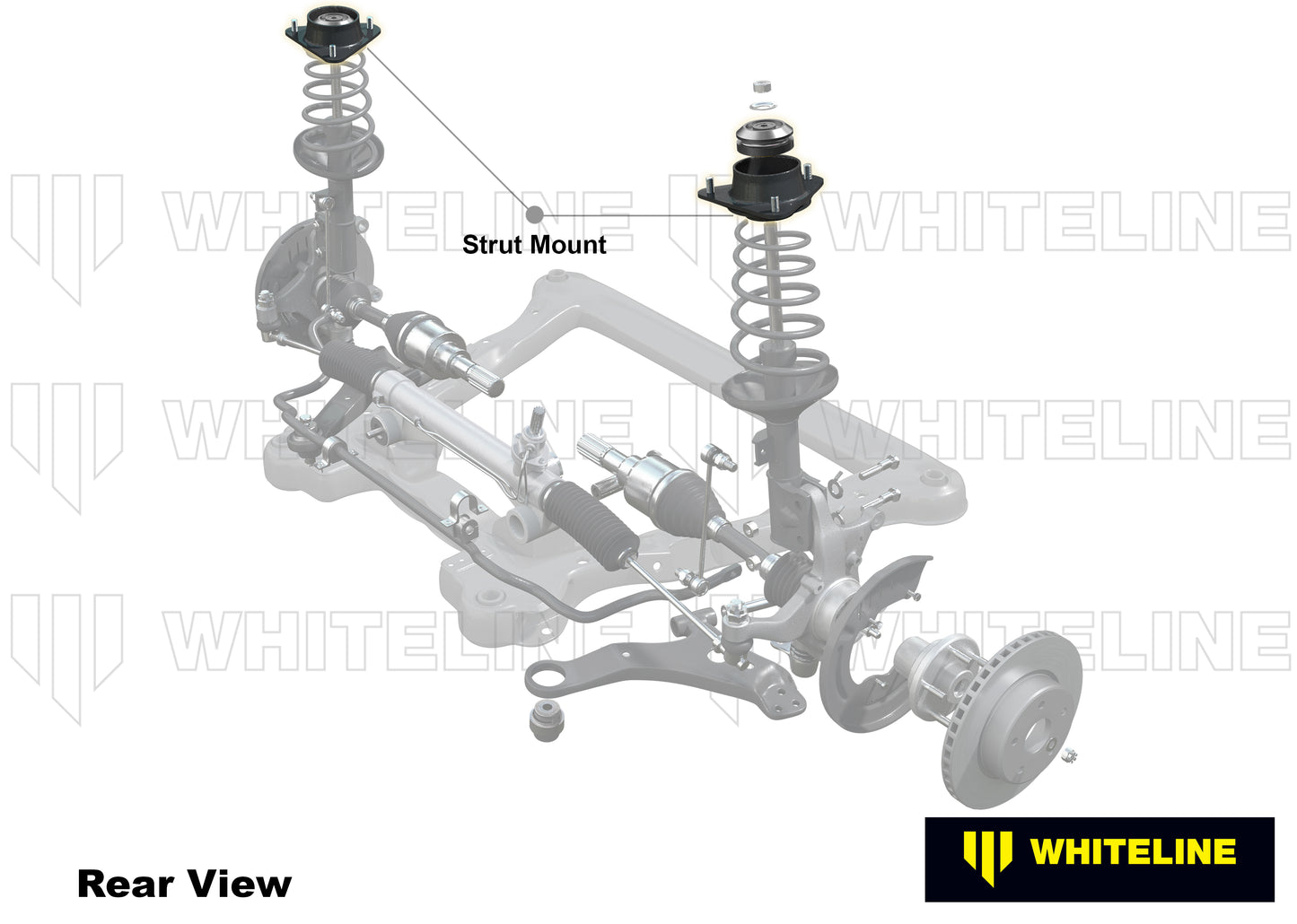 Caster/ Camber Offset Front Strut Mount - Subaru