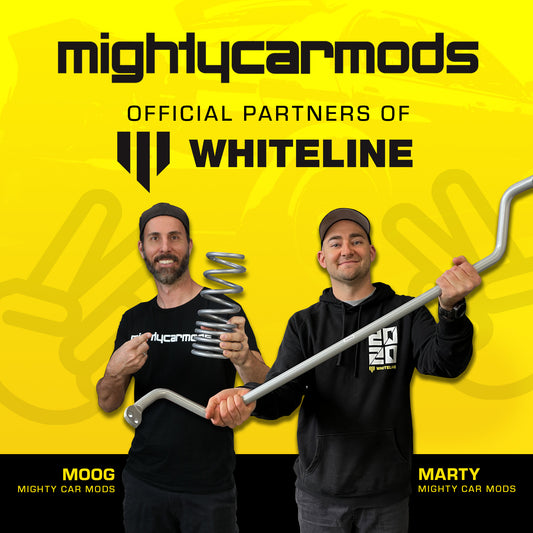 Mighty Car Mods Teams up with Whiteline - Whiteline Performance Suspension Parts