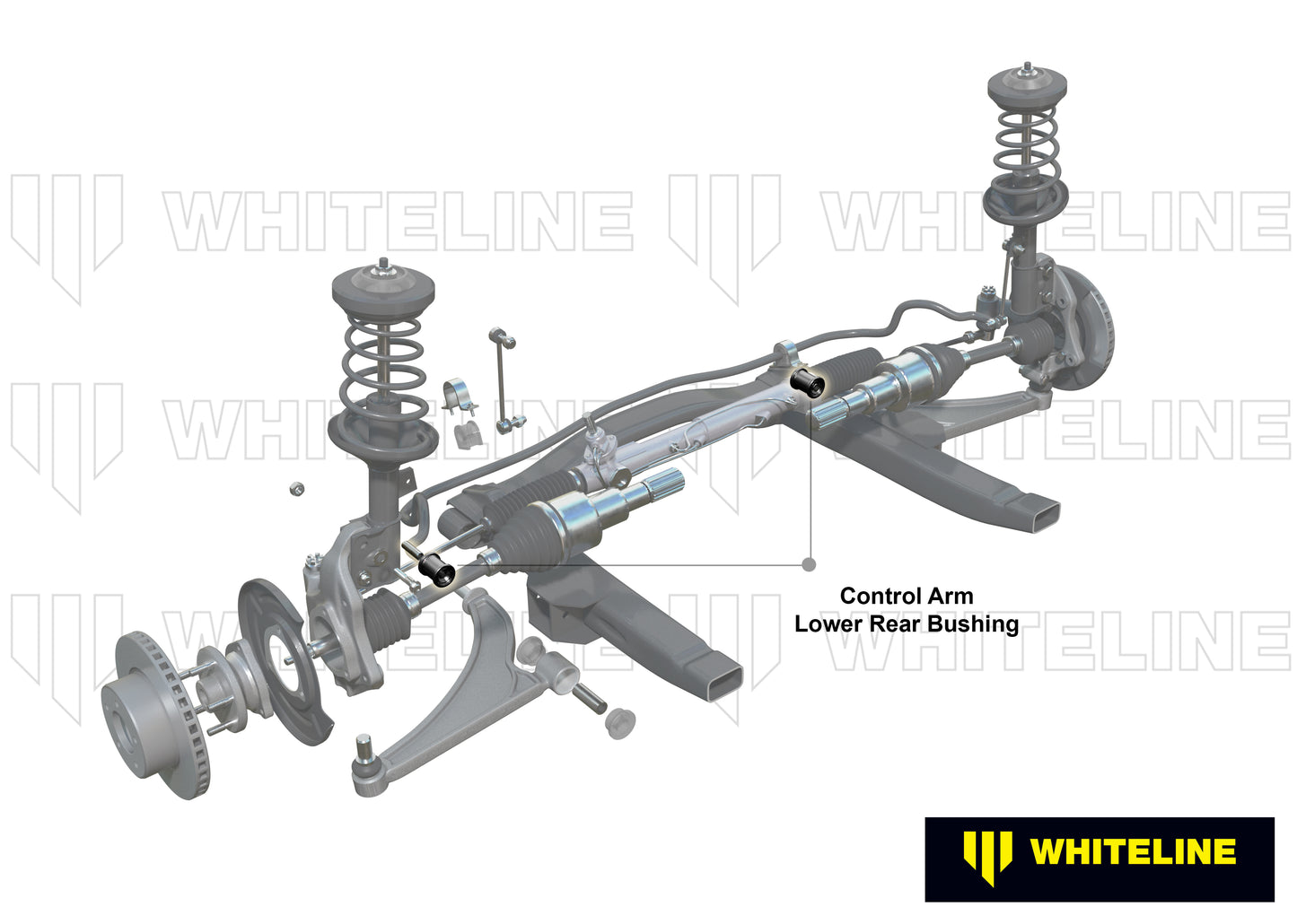 Control arm - front lower inner rear double offset bushing