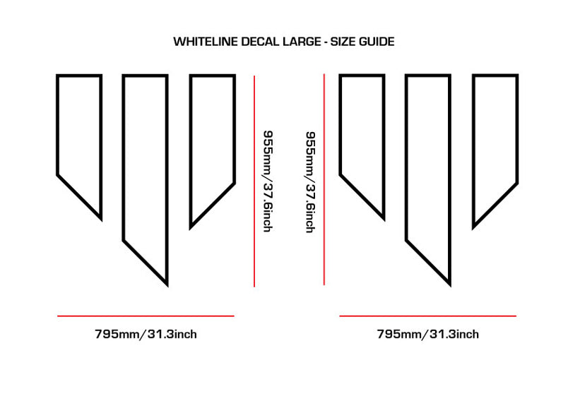 Rear Door Emblem Decal Set (Pinstripe)