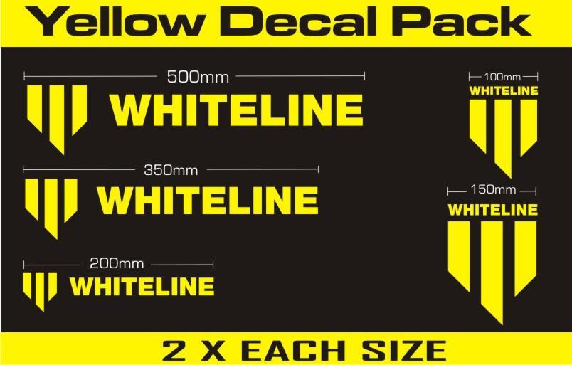 KWM001 Whiteline Whiteline Decal Kits 10 Pk Yellow Image 1