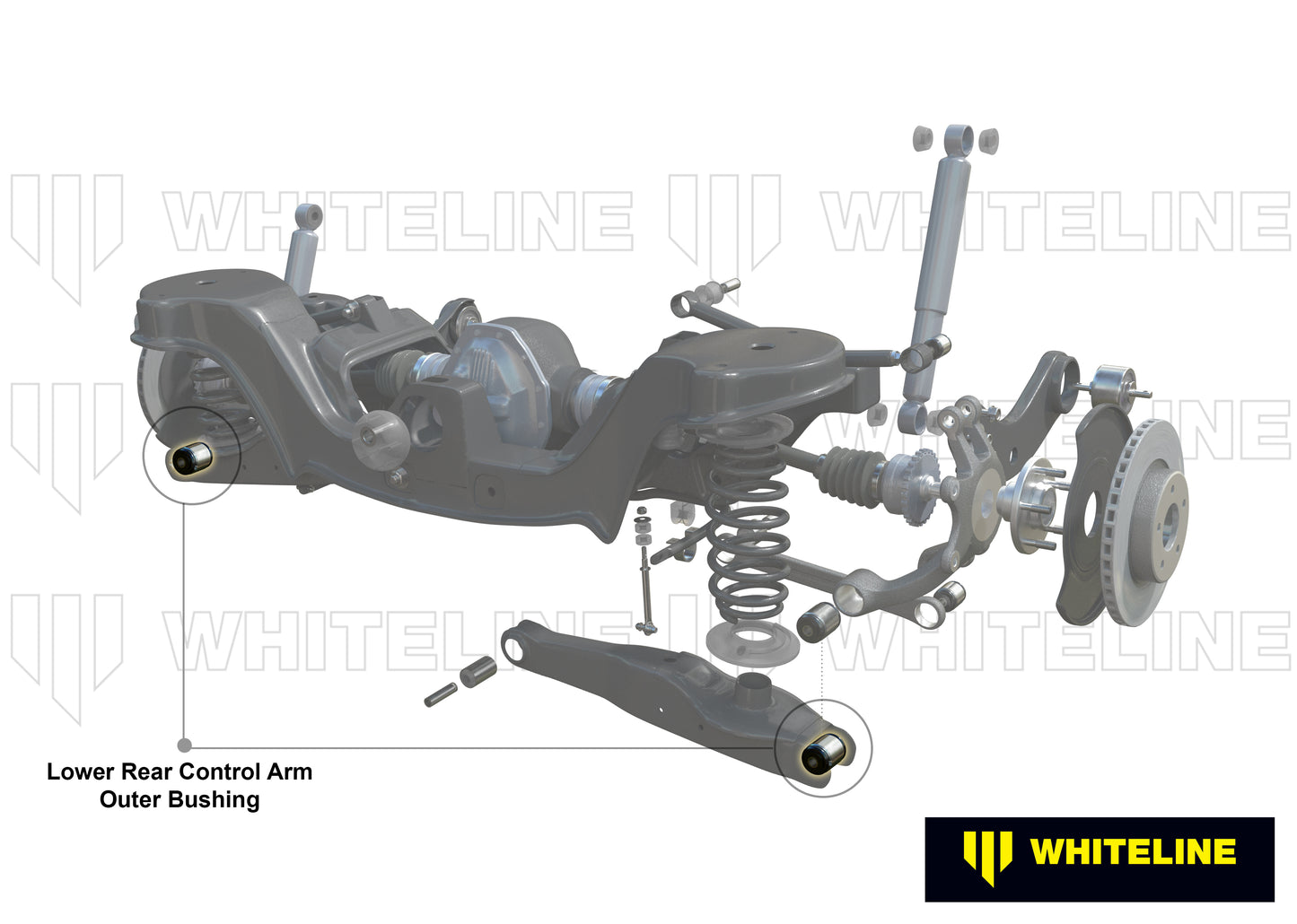 Control arm - lower rear outer bushing