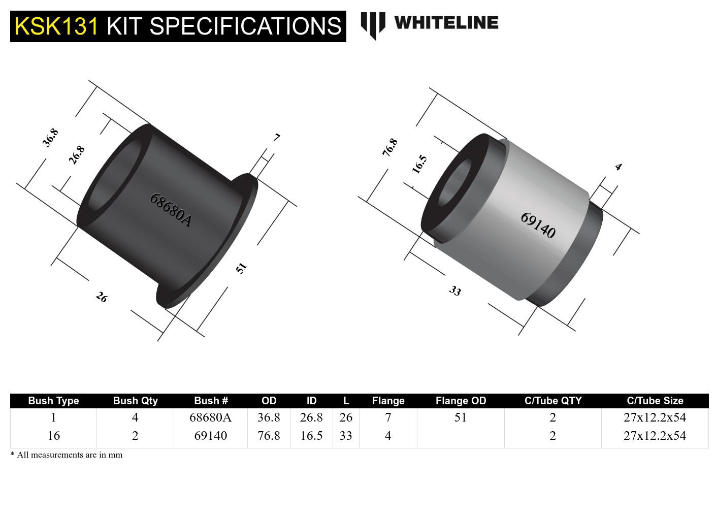 Control Arm Lower - Arm Service Kit