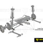 Control arm - inner and outer bushing