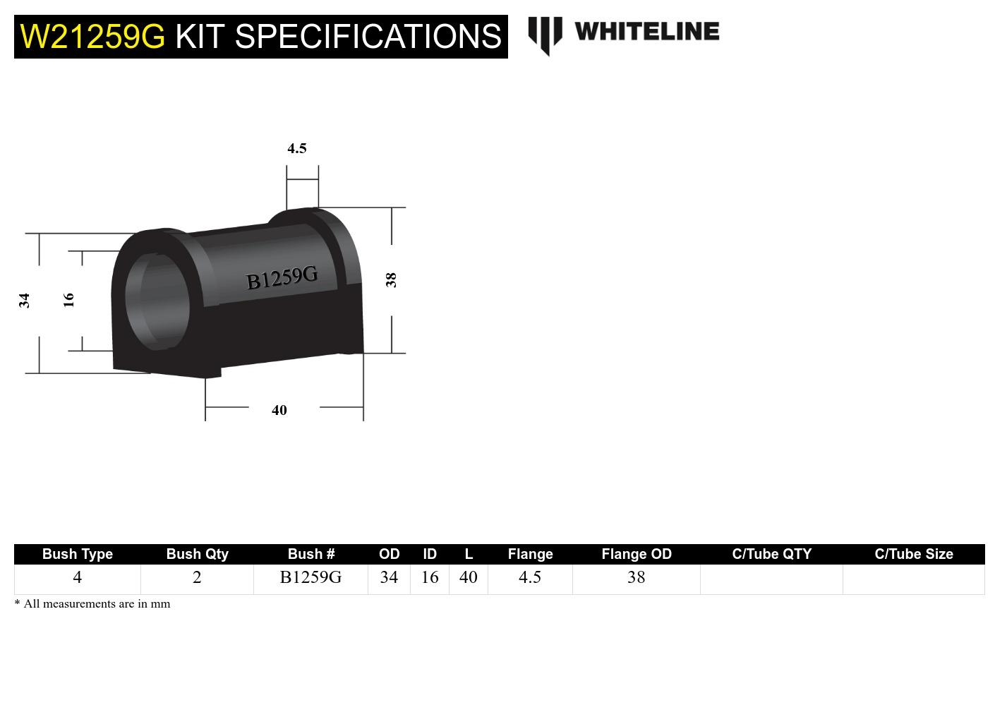 Anti-Roll bar - mount bushing