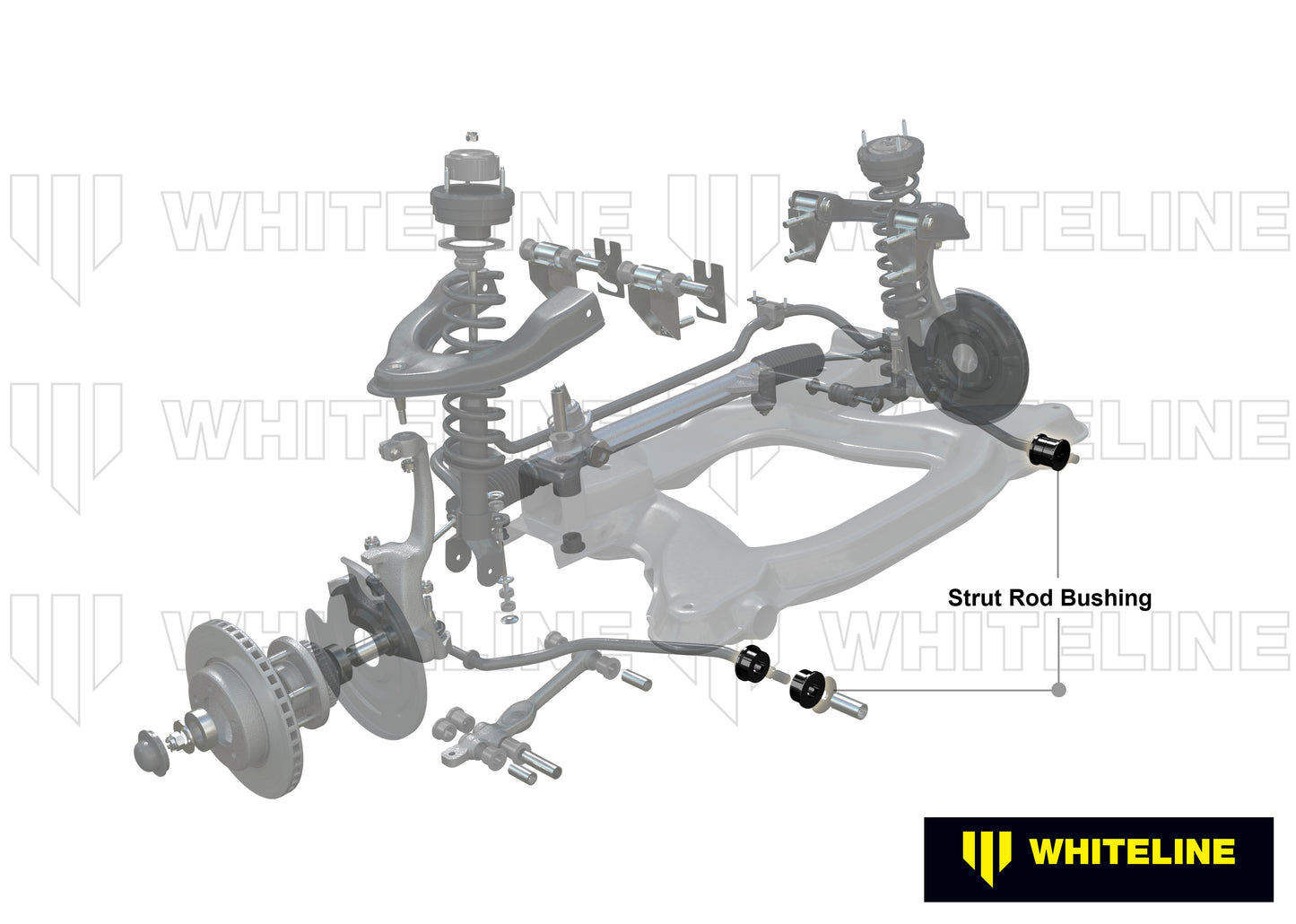 Strut rod - to chassis bushing