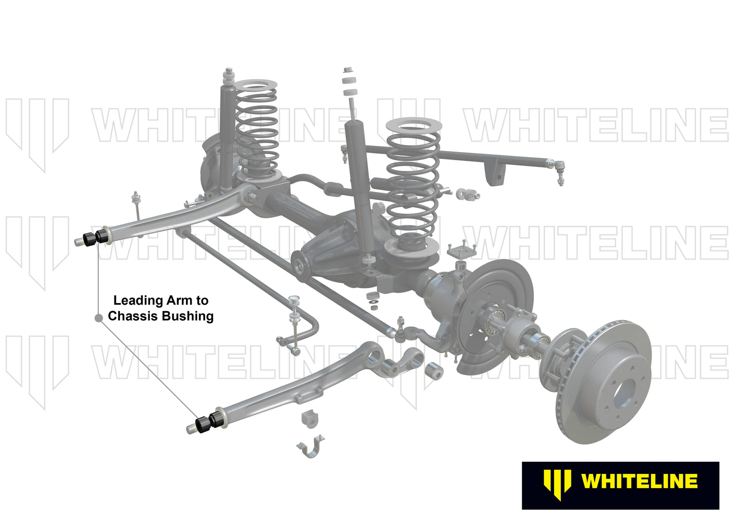 Leading arm - to chassis bushing