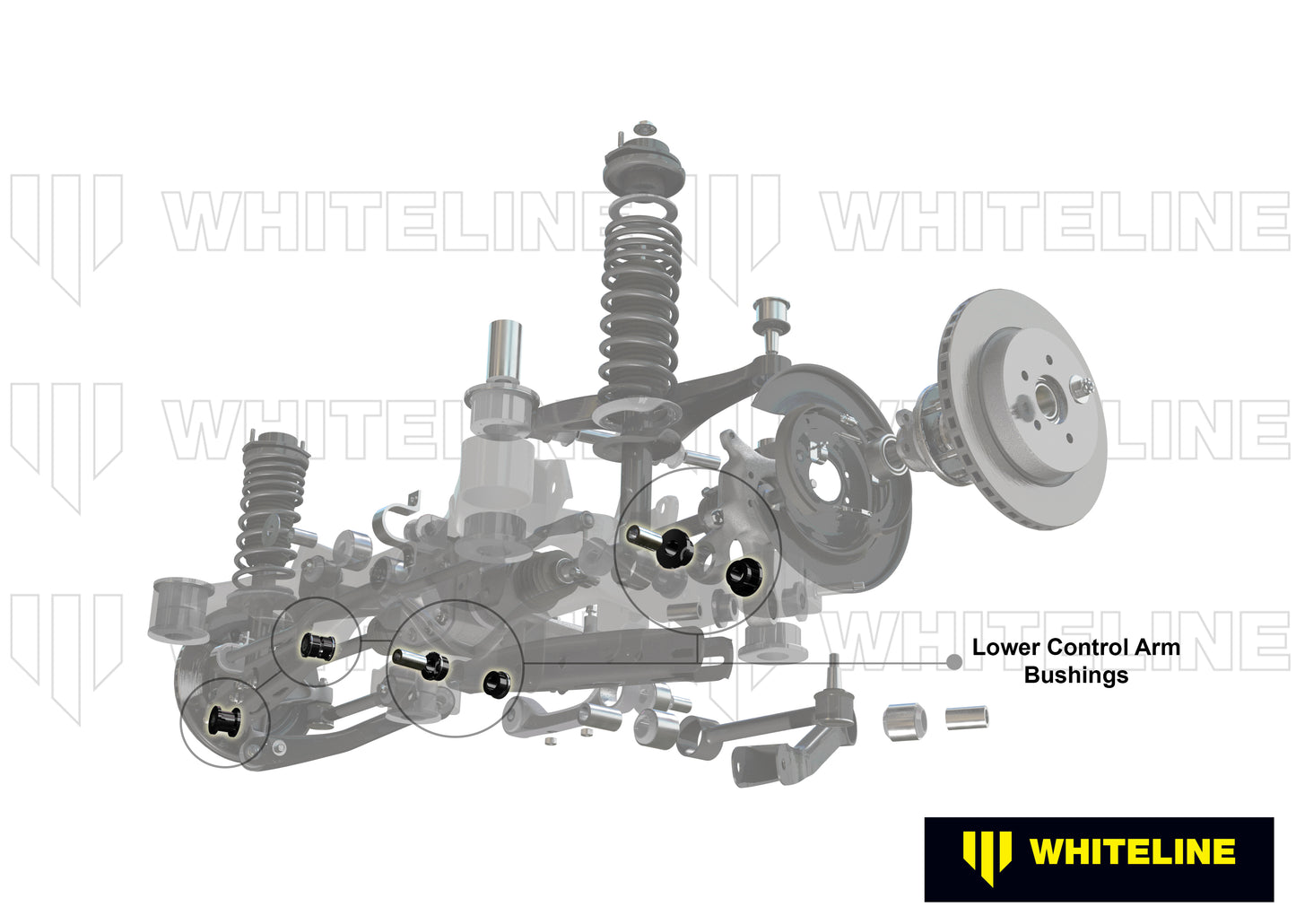 Control arm - lower inner and outer bushing