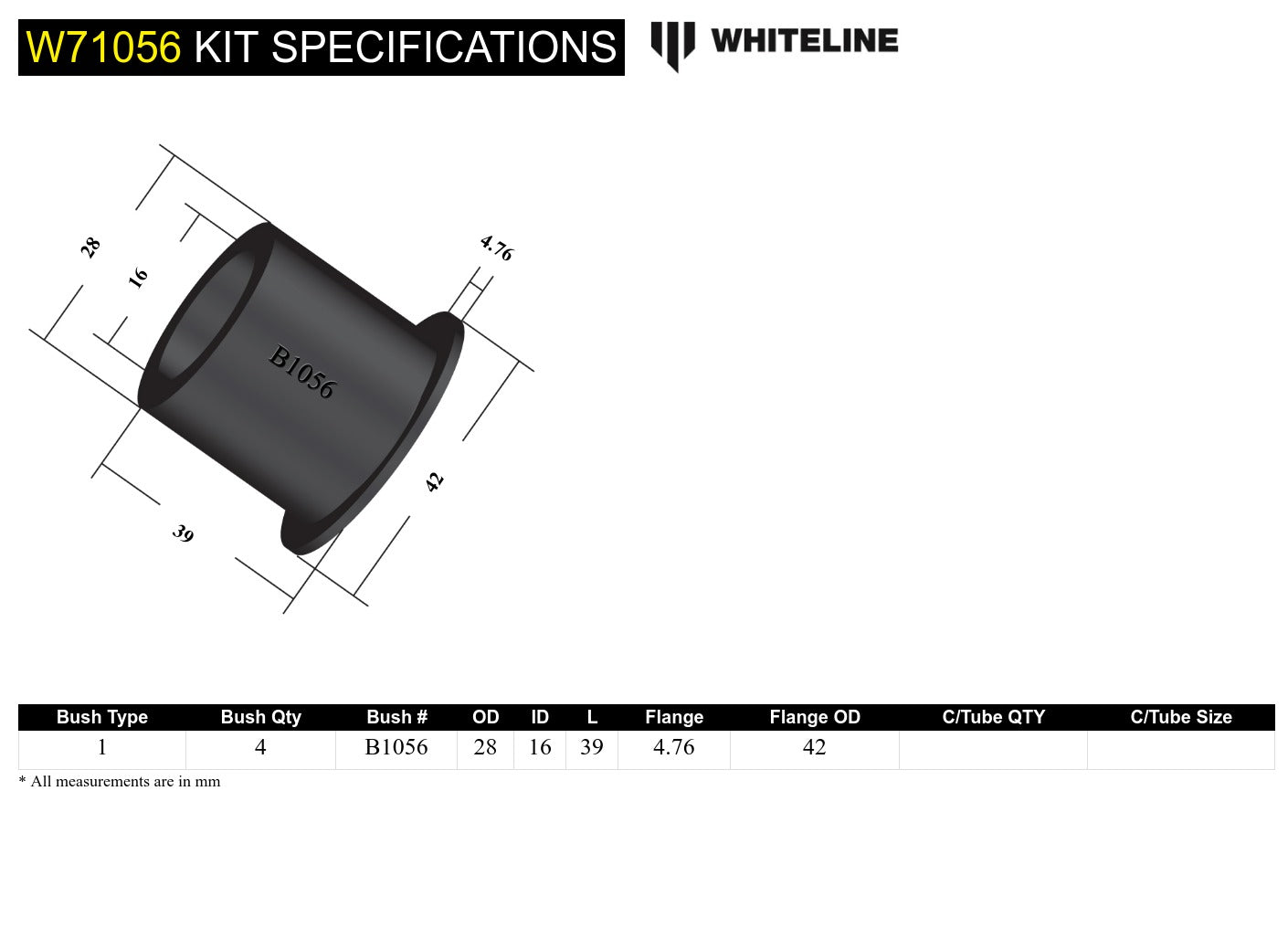 Spring - eye rear bushing