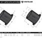Front Steering - rack and pinion mount bushing - Mitsubishi Lancer Evolution X