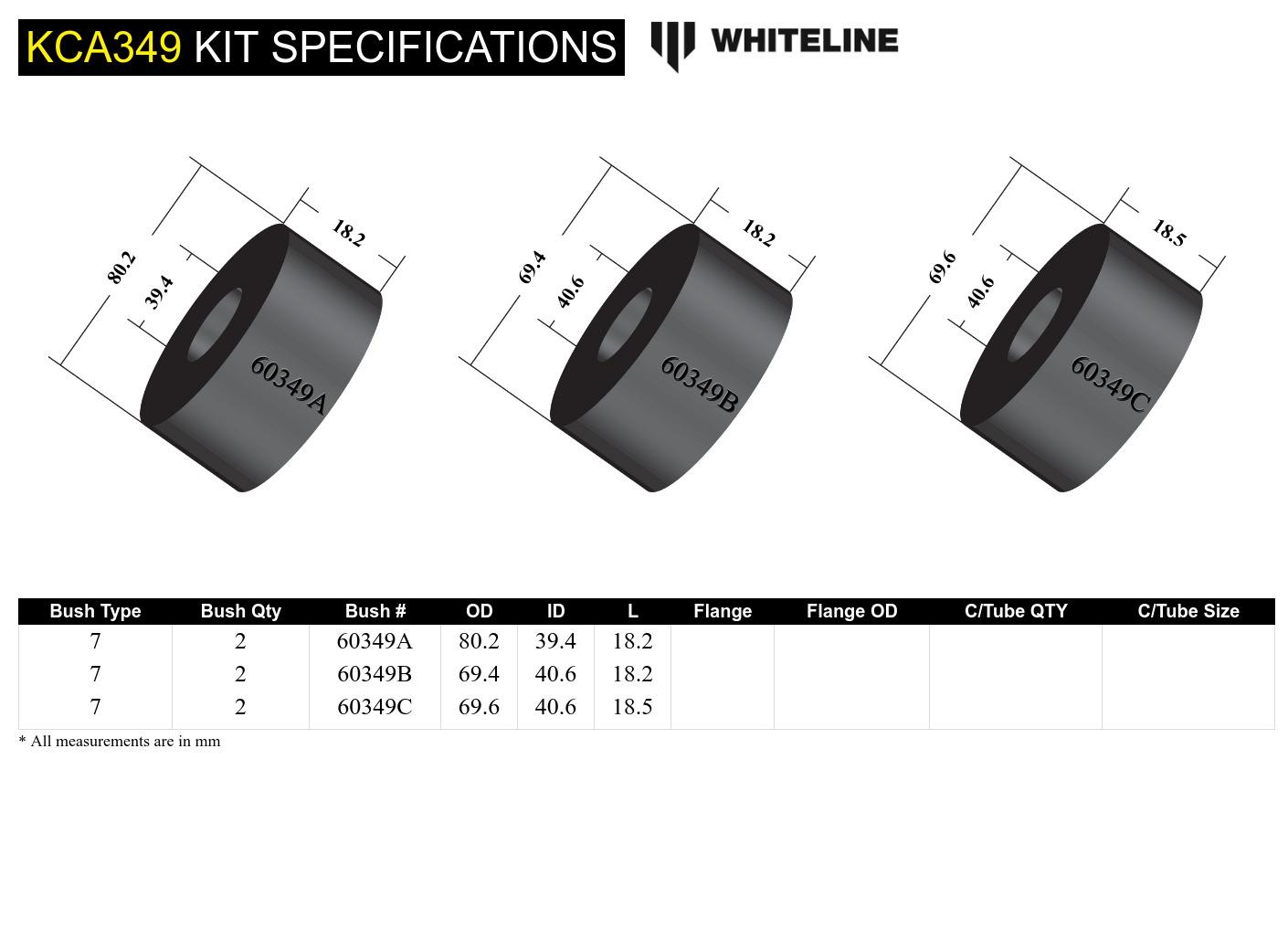 Rear Subframe - align and lock kit bushing - Nissan