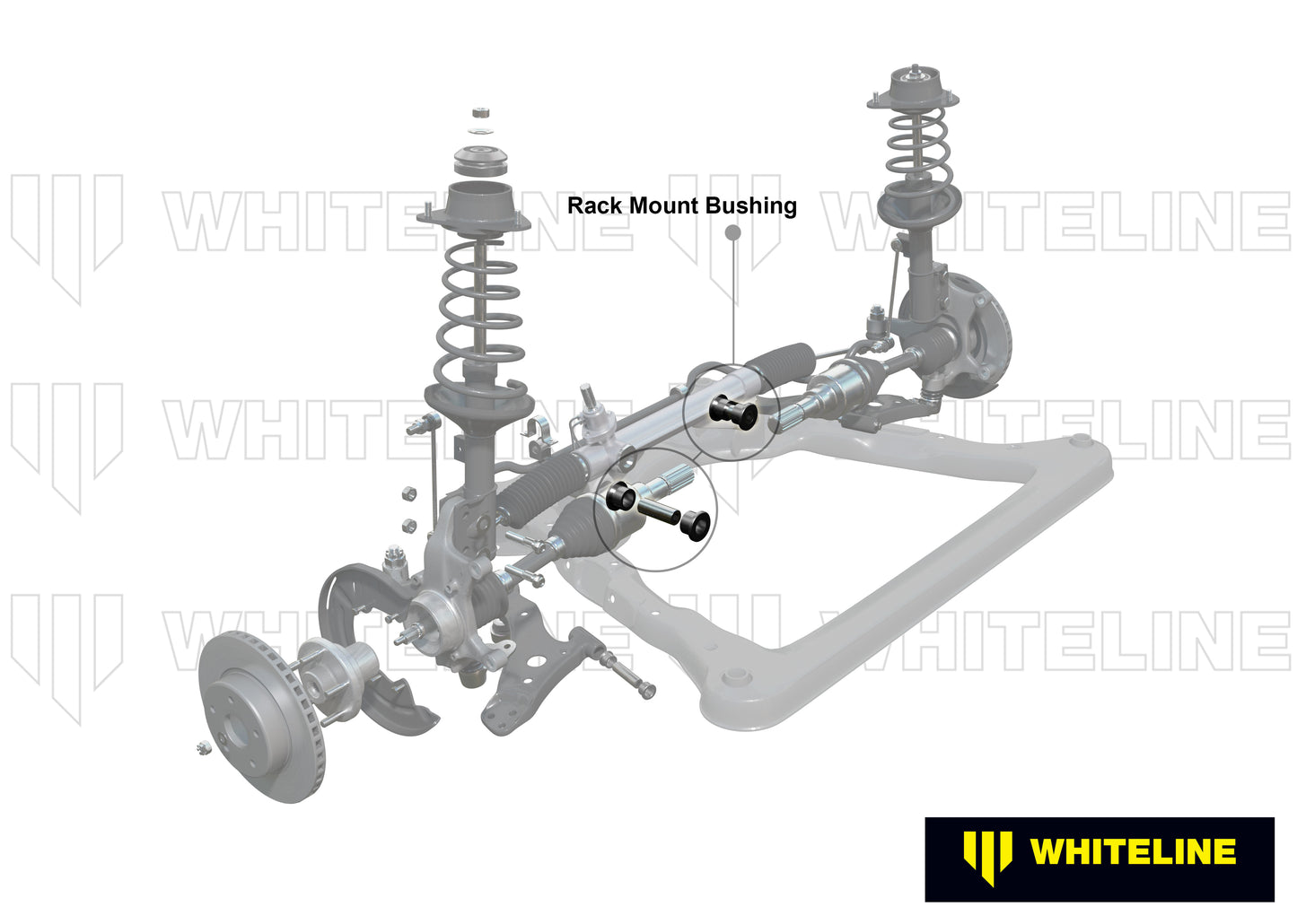 Steering - rack and pinion mount bushing