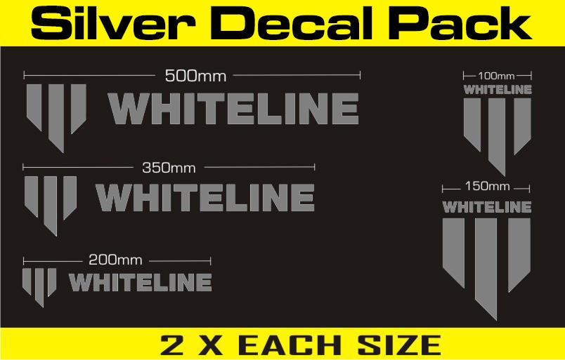KWM003 Whiteline Whiteline Decal Kits 10 Pk Silver Image 1