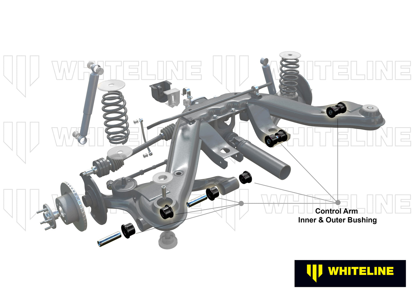 Control arm - inner and outer bushing