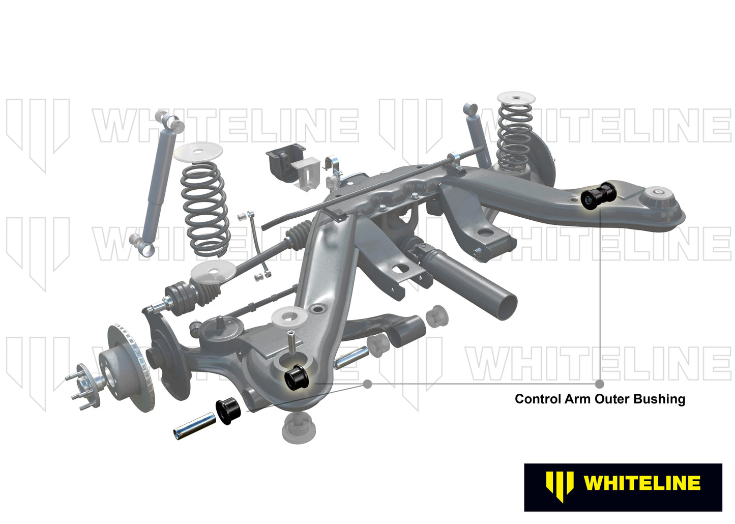 Control arm - inner and outer bushing
