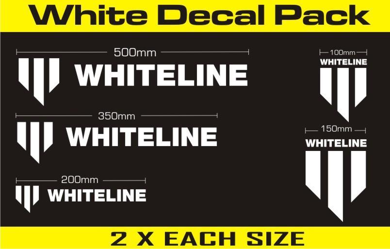 KWM004 Whiteline Whiteline Decal Kits 10 Pk White Image 1