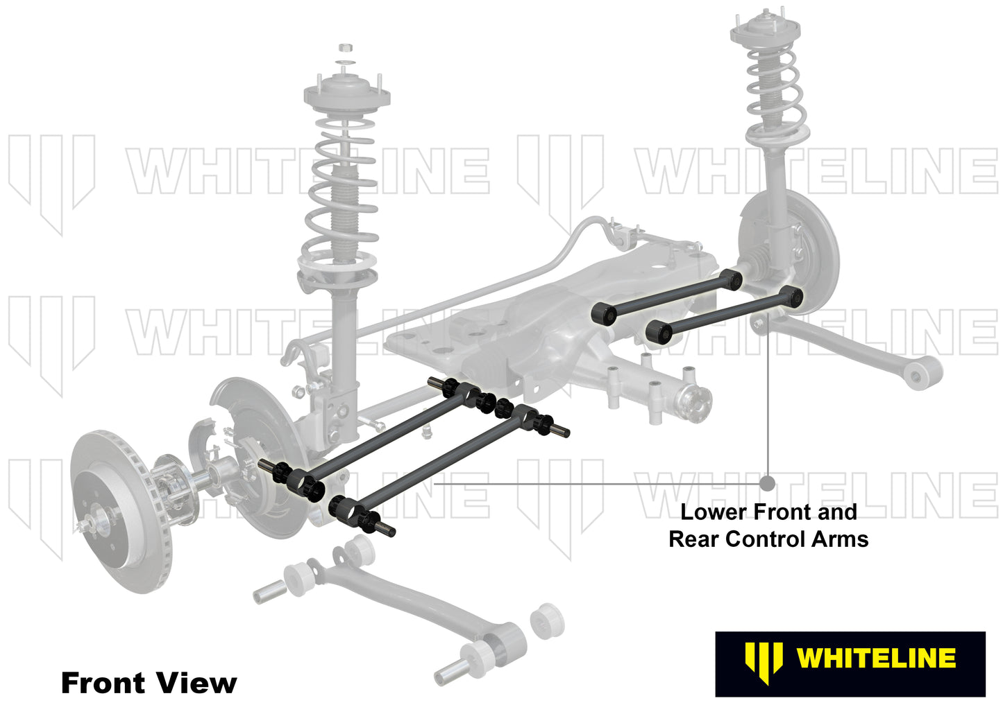 Rear Control arm - lower service bushing kit for KTA108, KTA109 and KTA123